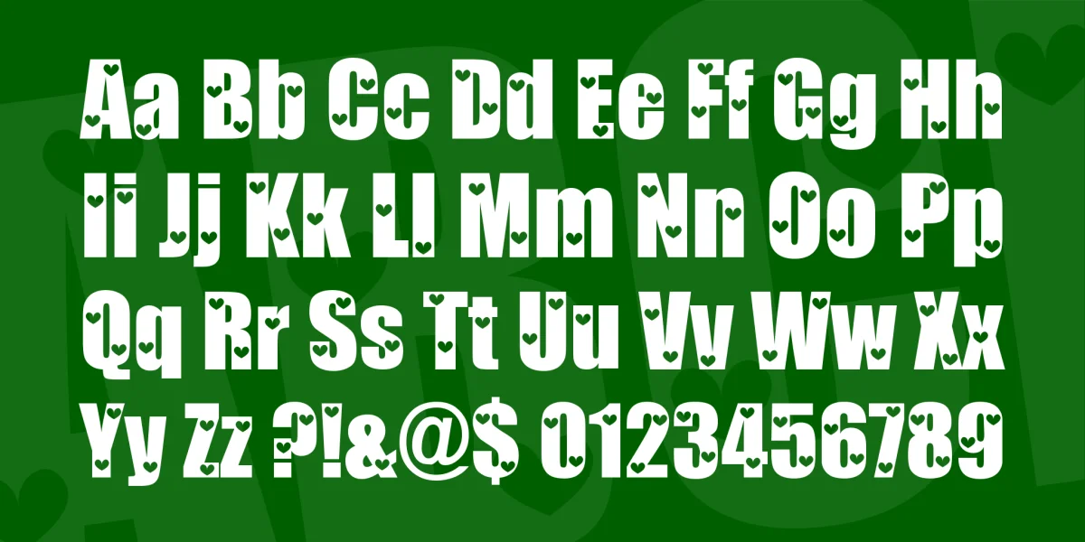 Love Letters Font preview 2