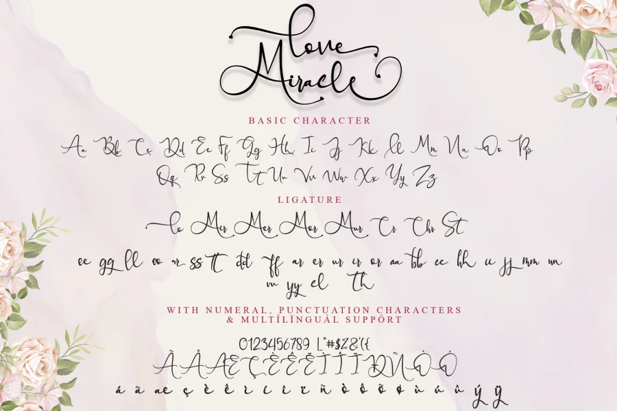 Love Miracle Font preview 12