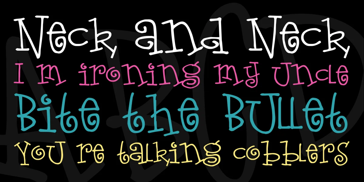 LoveLetters Font preview 2