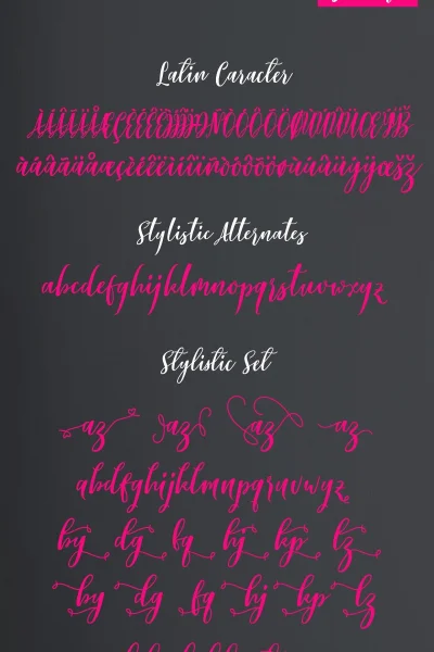 Lovelyou free Font preview 2