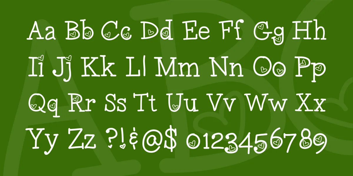LoveNessTwo Font preview 4
