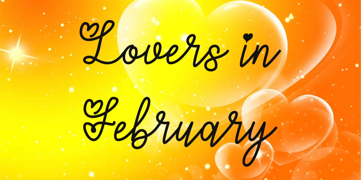 Lovers in February Font preview 2