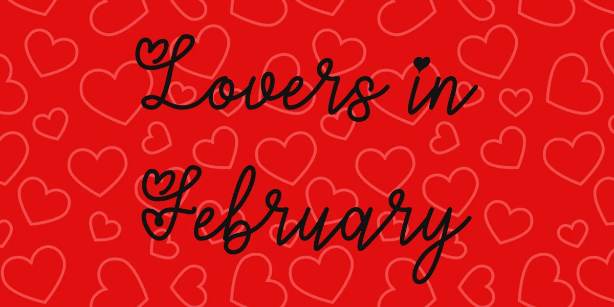 Lovers in February Font preview 3