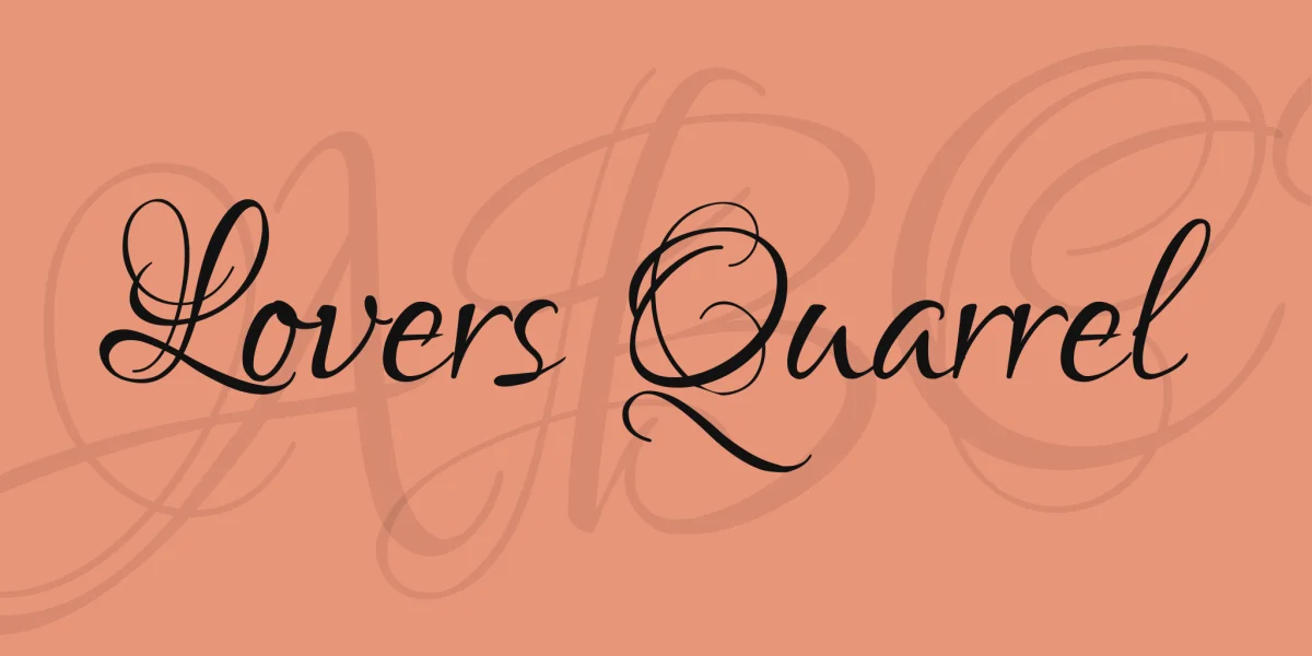 Lovers Quarrel Font