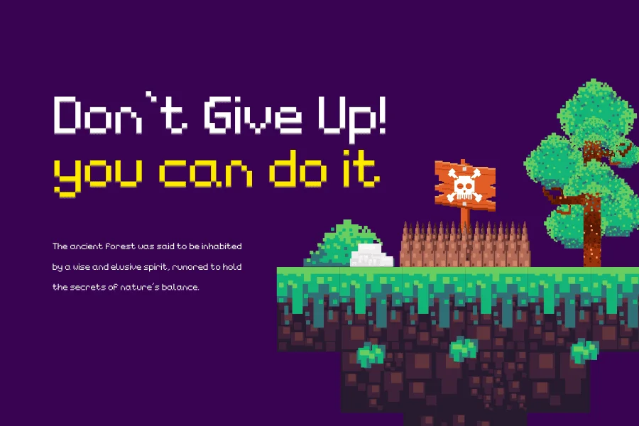 Lower Pixel Font preview 5