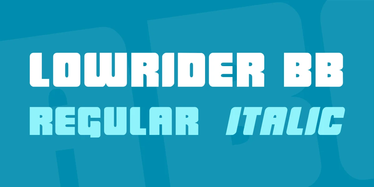 LowRider BB Font Family