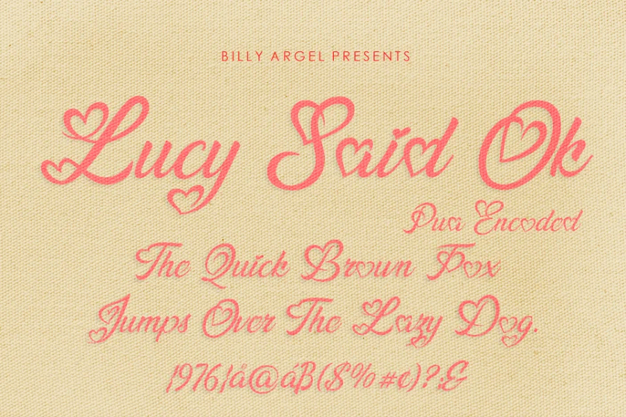 Lucy Said Ok Personal Use Font