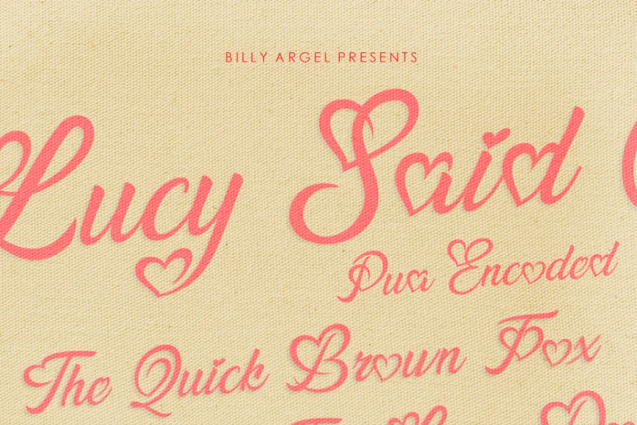 Lucy Said Ok Personal Use Font preview 2