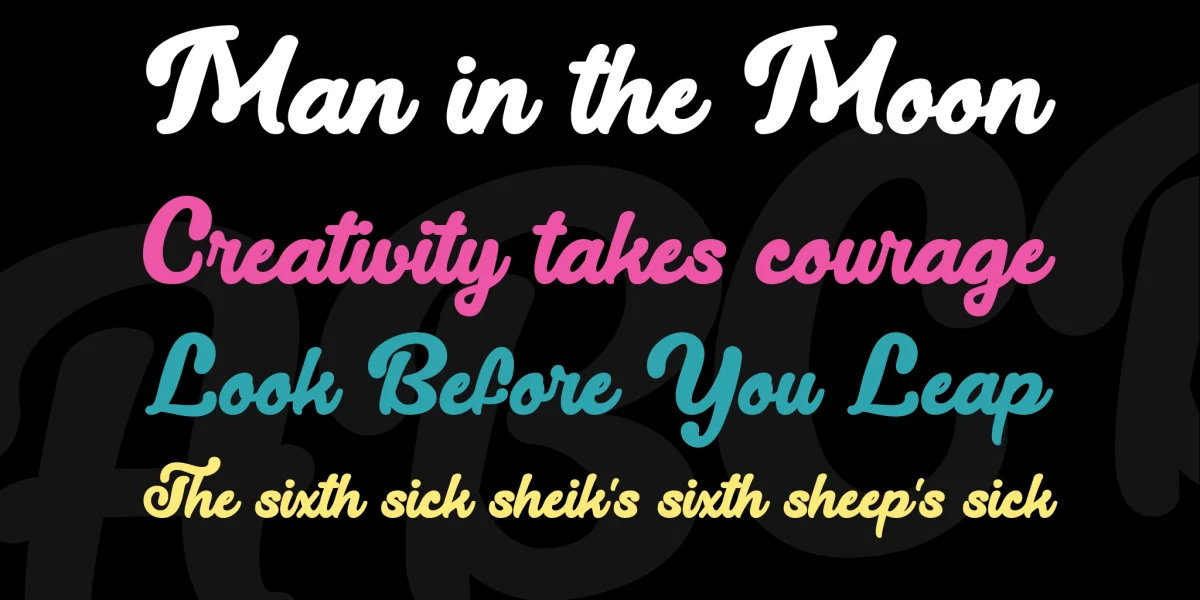 Lucy the Cat Font preview 3
