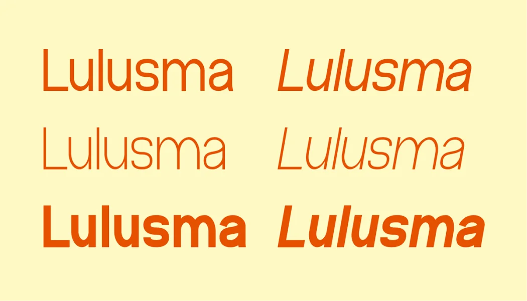Lulusma Font Family preview 2