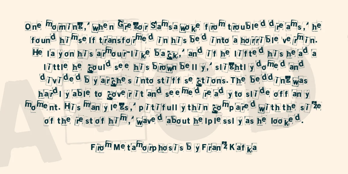 Lumihyeena Font Family preview 3
