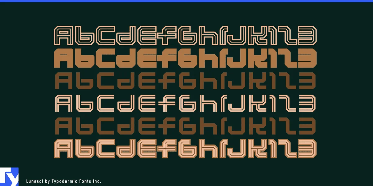 Lunasol Font Family preview 4