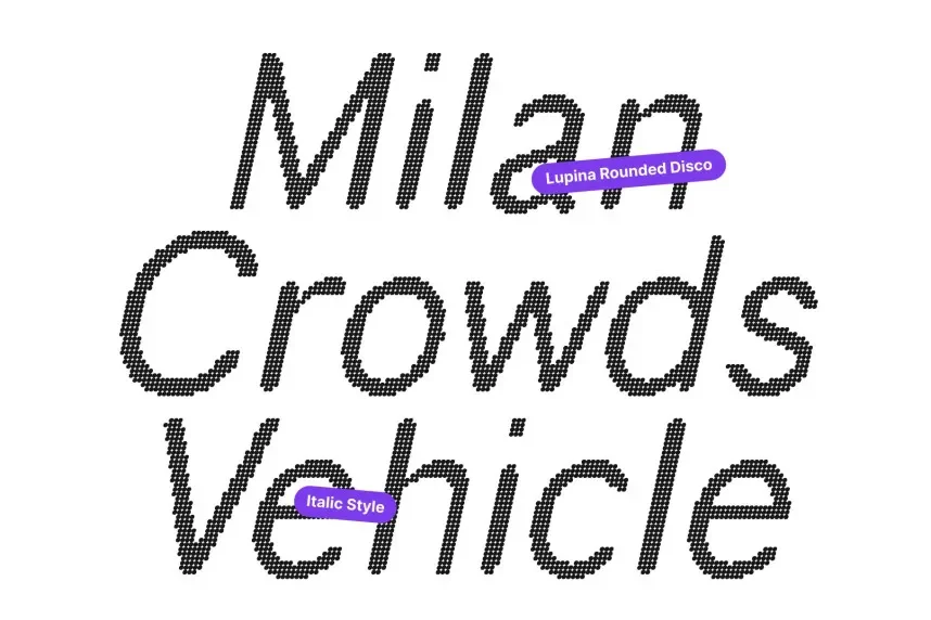 Lupina Rounded Disco Font preview 4