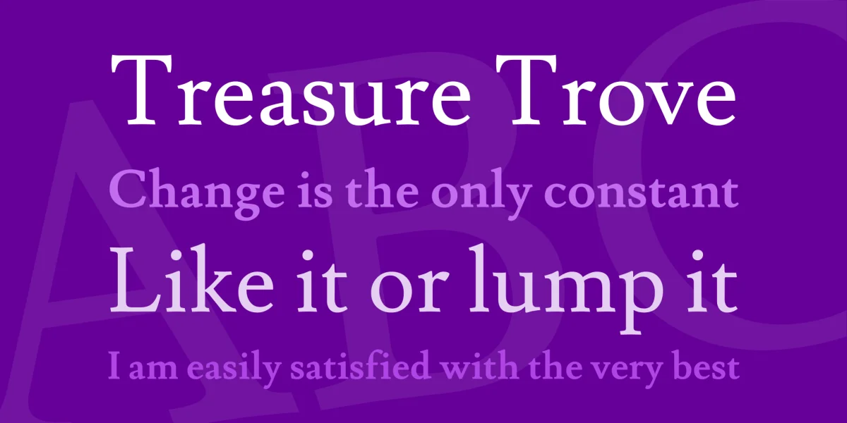 Lusitana Font Family preview 2