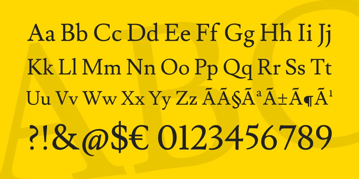 Lusitana Font Family preview 4