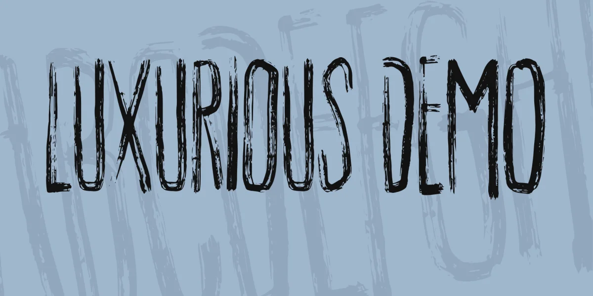 Luxurious DEMO Font preview 6