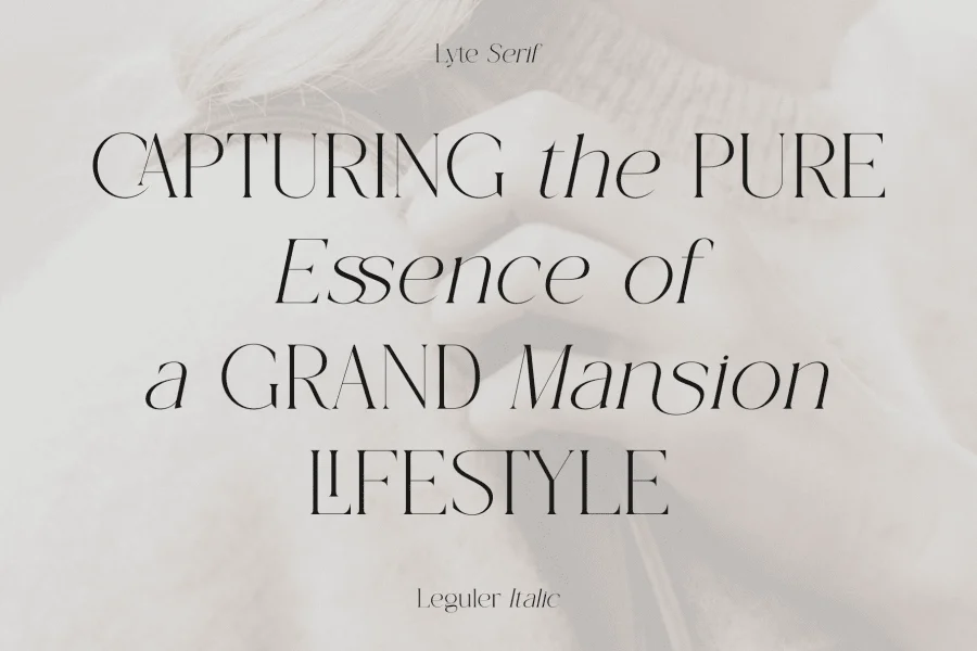Lyte Serif Font Family preview 8