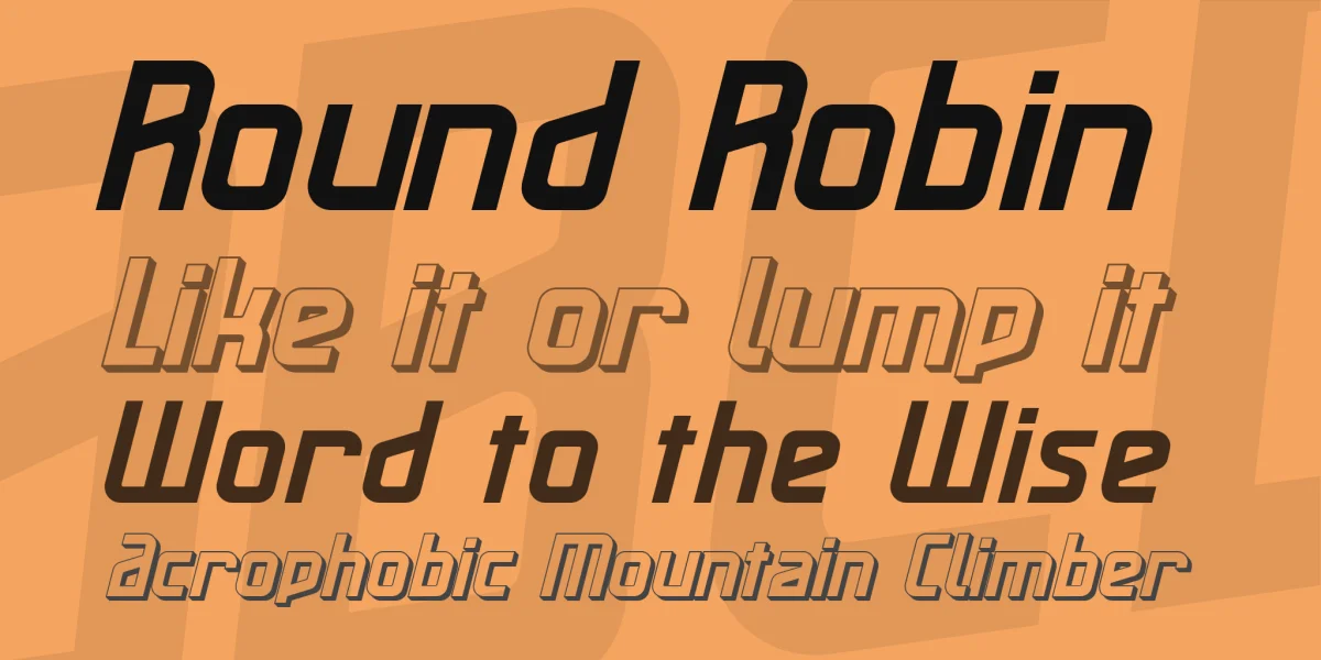 Maassslicer Font Family preview 2