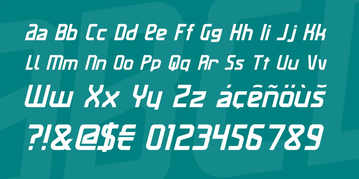 Maassslicer Font Family preview 3
