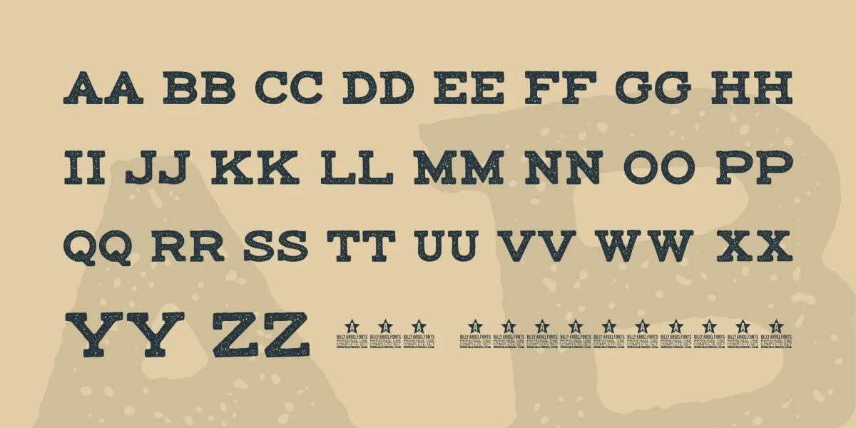 maccrap asphalt II PERSONAL USE Font preview 4