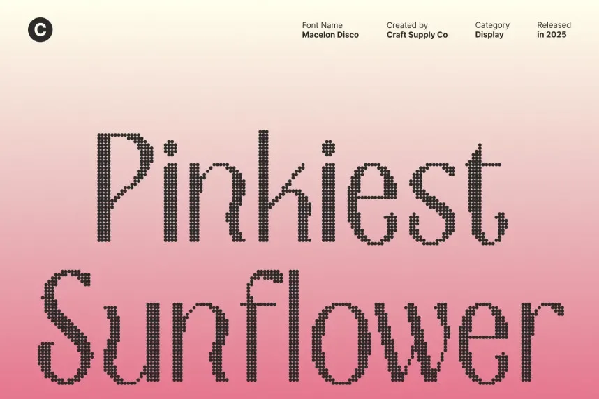 Macelon Disco Font preview 3