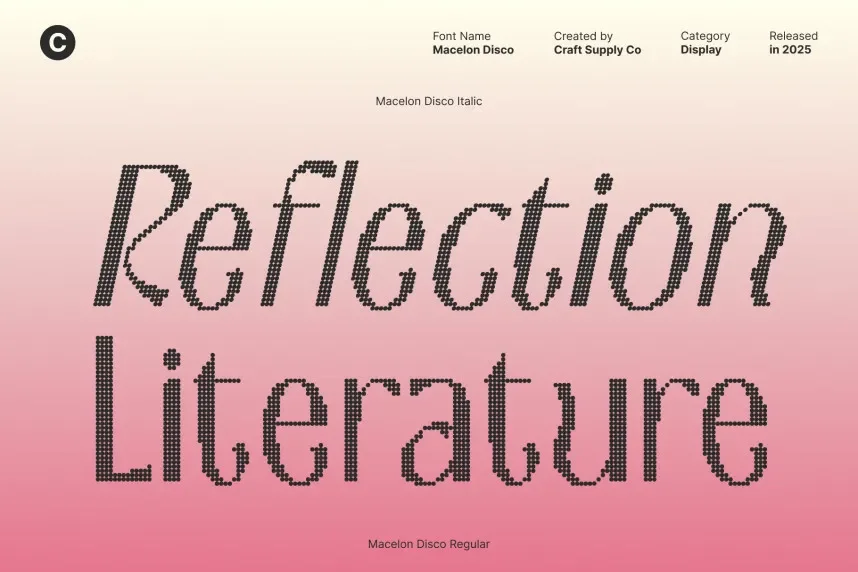 Macelon Disco Font preview 4