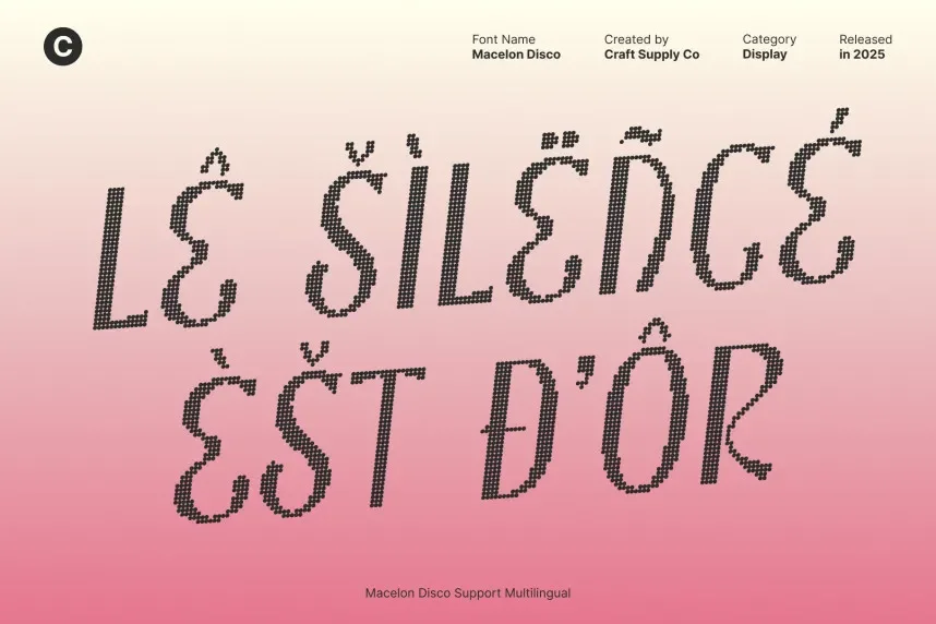 Macelon Disco Font preview 5