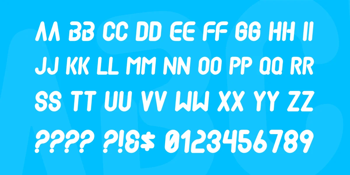 Mad scientist Font preview 3