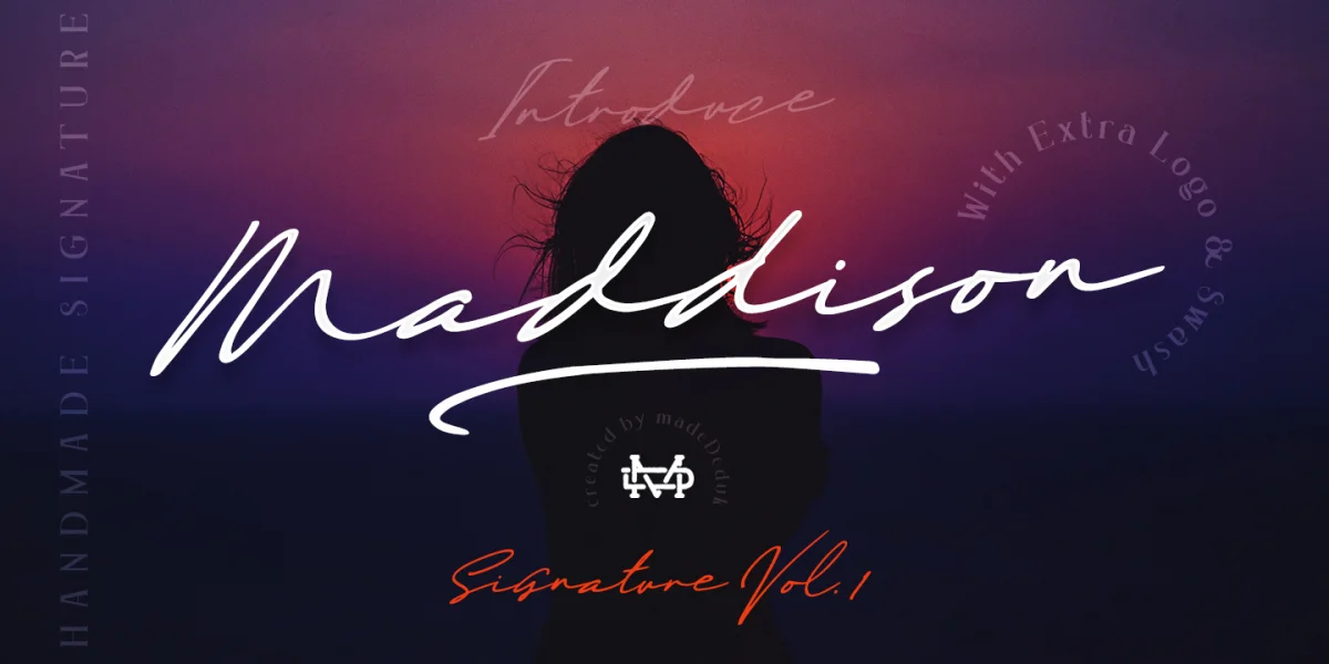 Maddison Signature DEMO Font