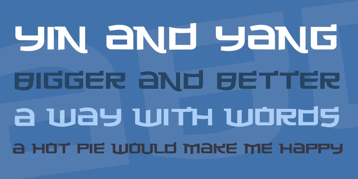 Made in China Font preview 2