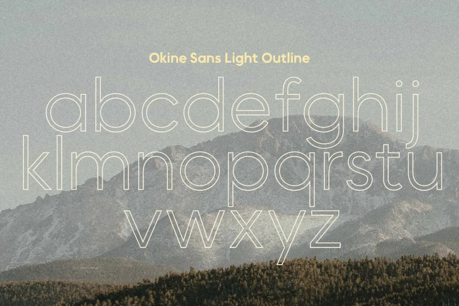 MADE Okine Sans PERSONAL USE Font Family preview 19