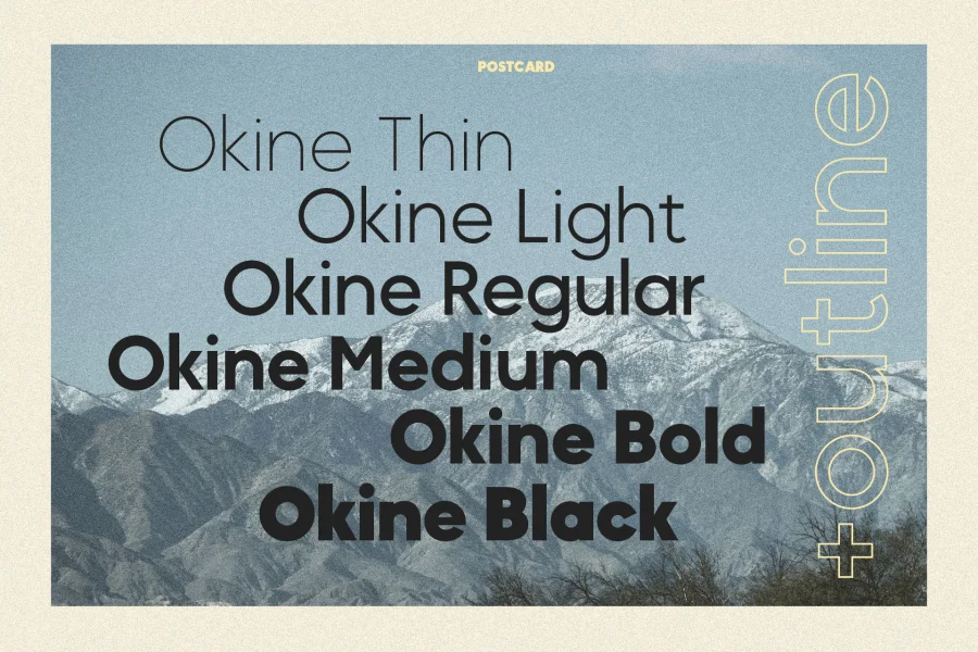 MADE Okine Sans PERSONAL USE Font Family preview 2
