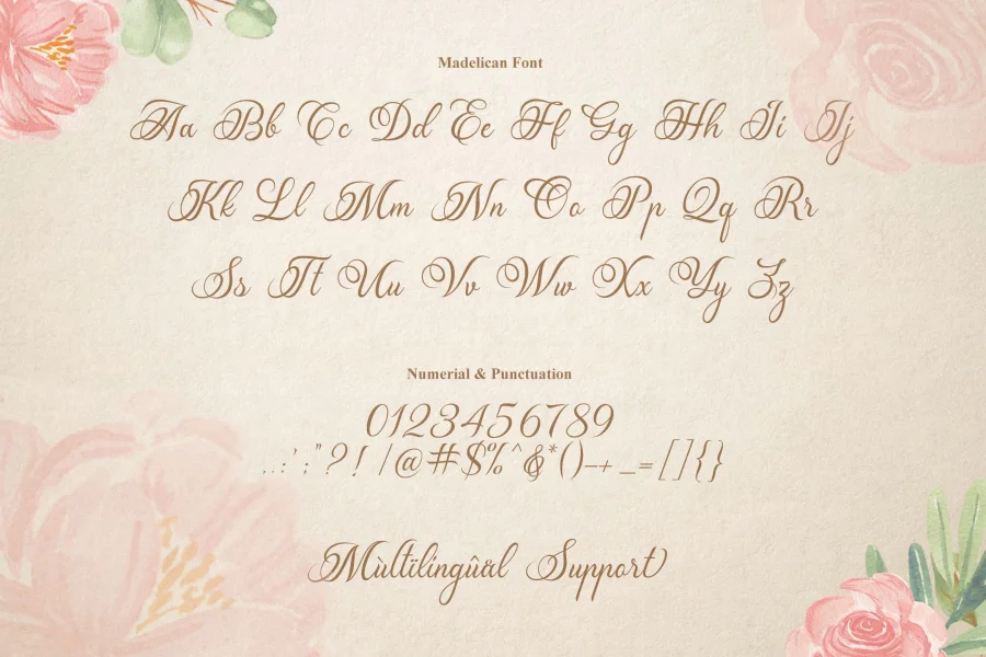Madelican Font preview 16