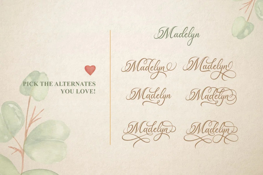 Madelican Font preview 18