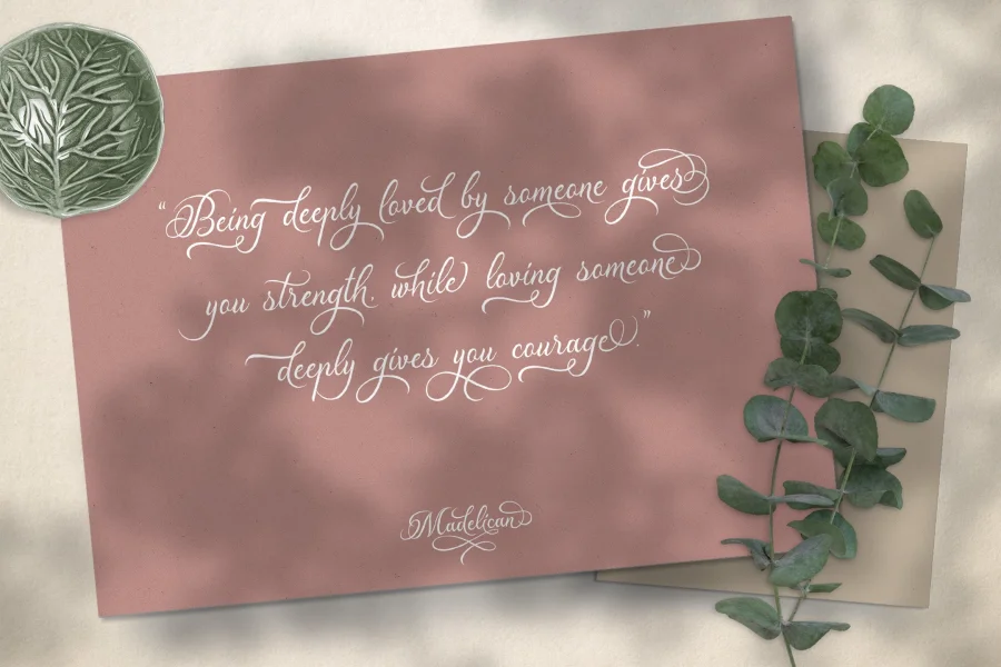 Madelican Font preview 6