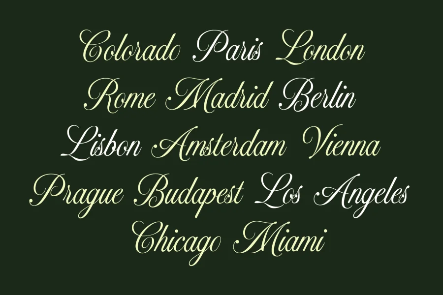 Madison Sauvage Font preview 3
