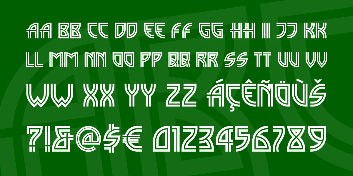 Madison Square NF Font preview 2