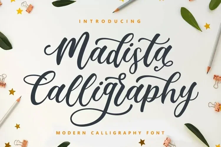 Madista Calligraphy Font preview 2