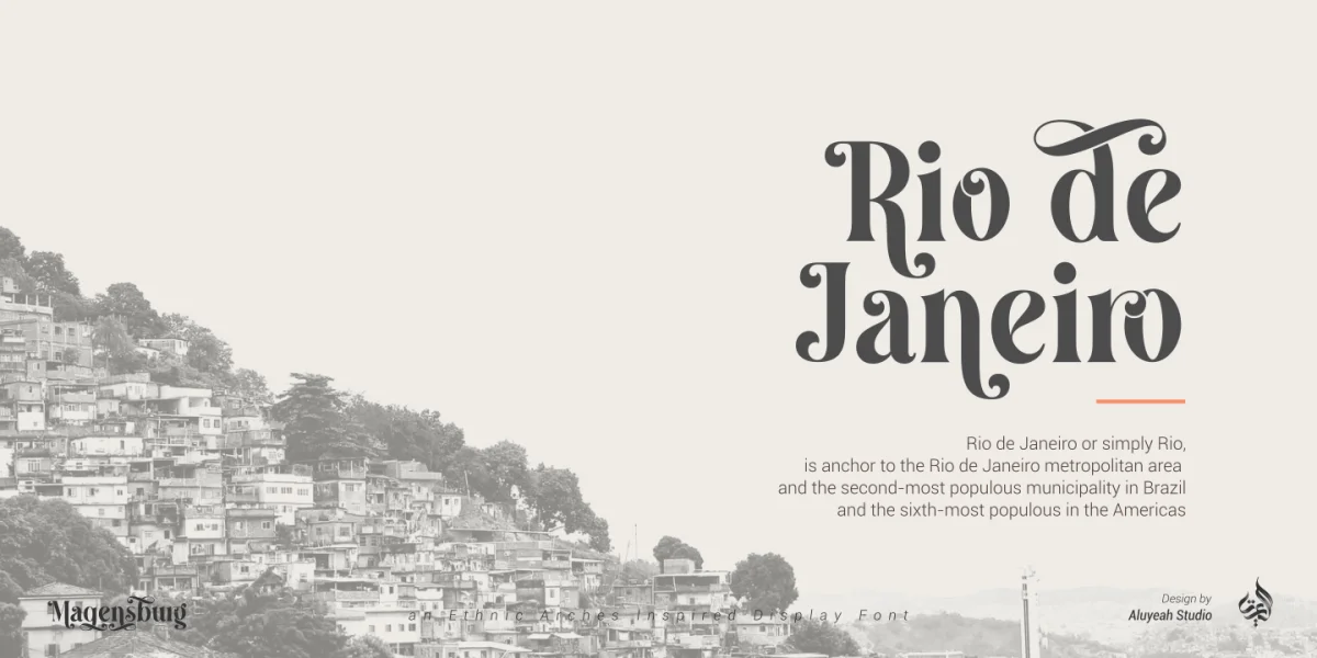 Magensburg Font preview 11