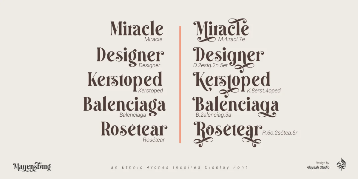 Magensburg Font preview 13