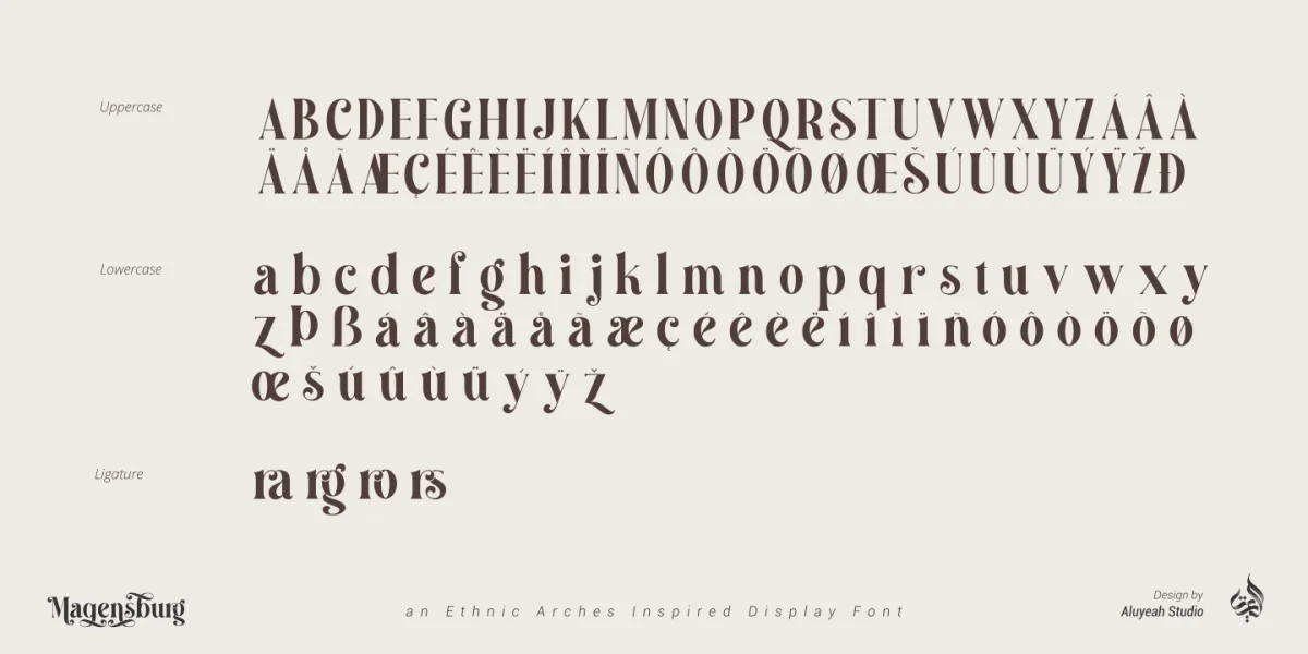 Magensburg Font preview 14