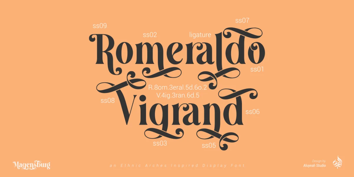 Magensburg Font preview 3