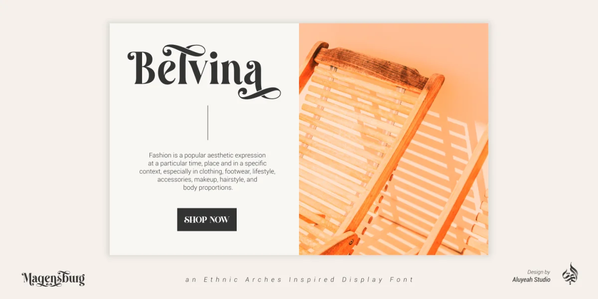 Magensburg Font preview 4