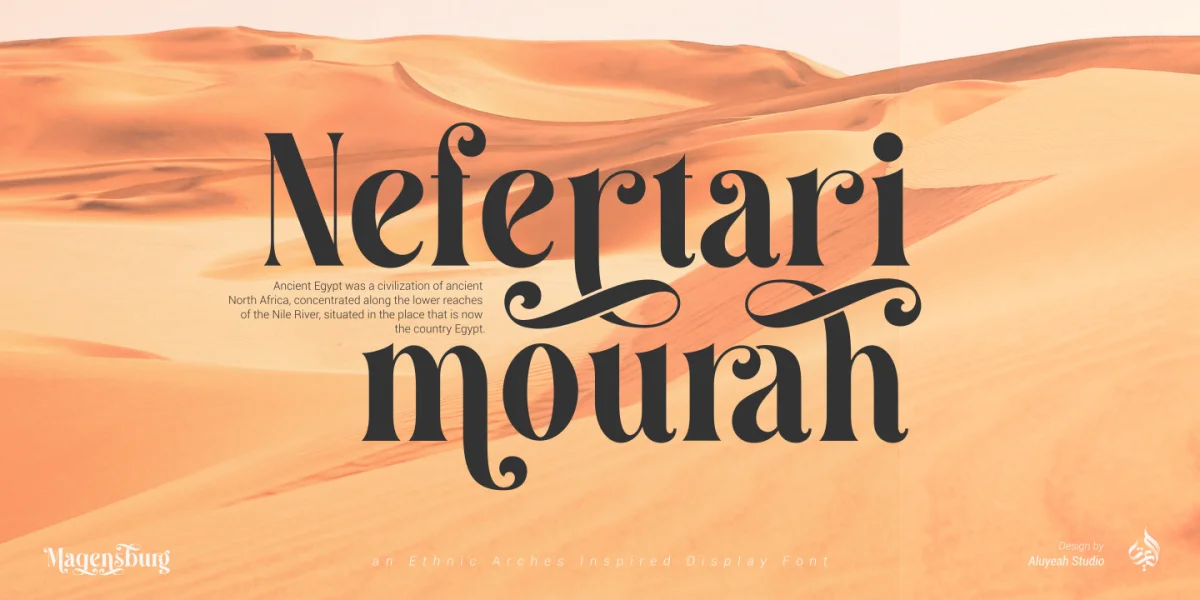 Magensburg Font preview 6
