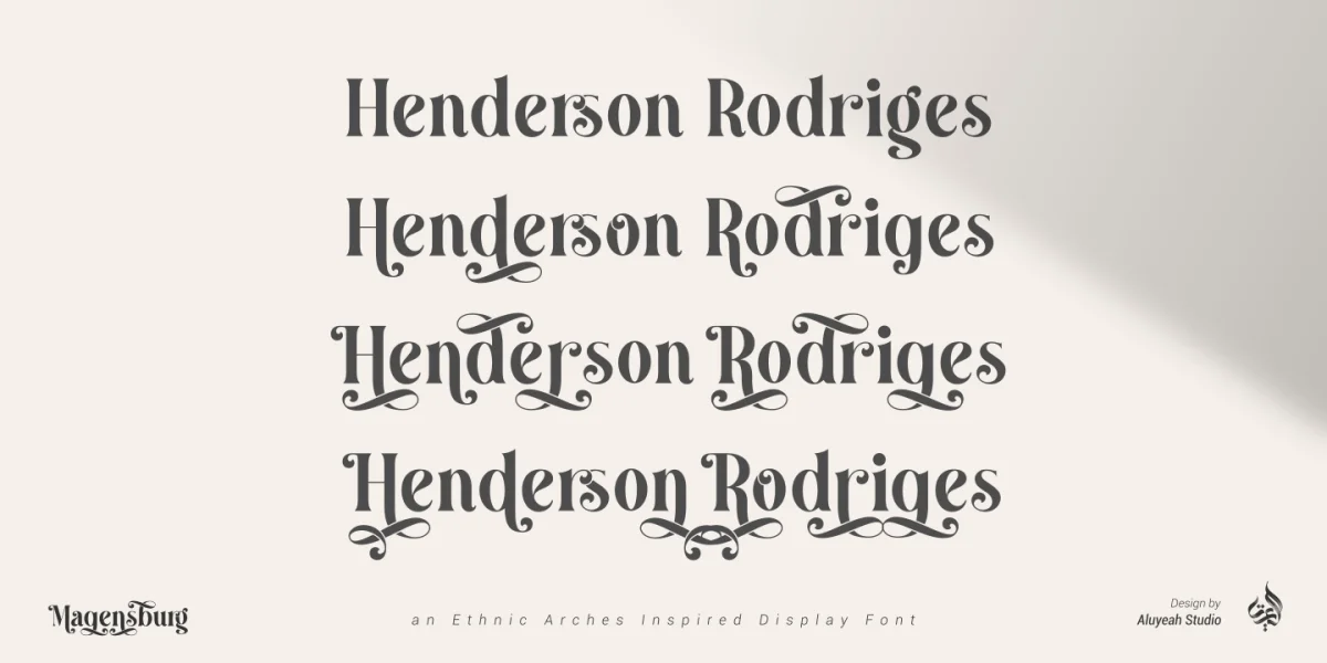 Magensburg Font preview 7