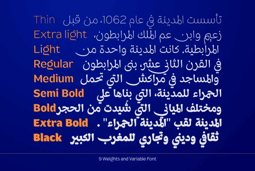 Mahameru Arabic DEMO Font Family preview 2