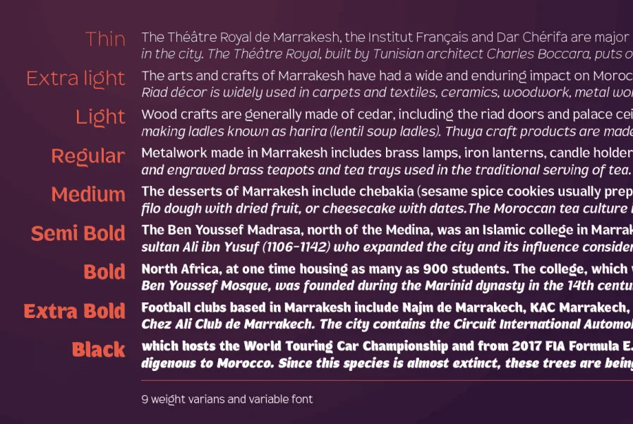 Mahameru DEMO Font Family preview 2