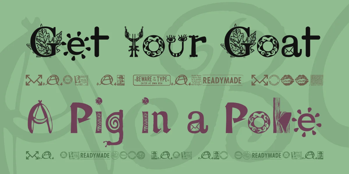 Mailart Font Family preview 2