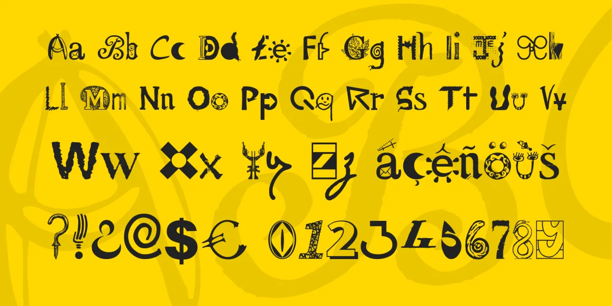 Mailart Font Family preview 3