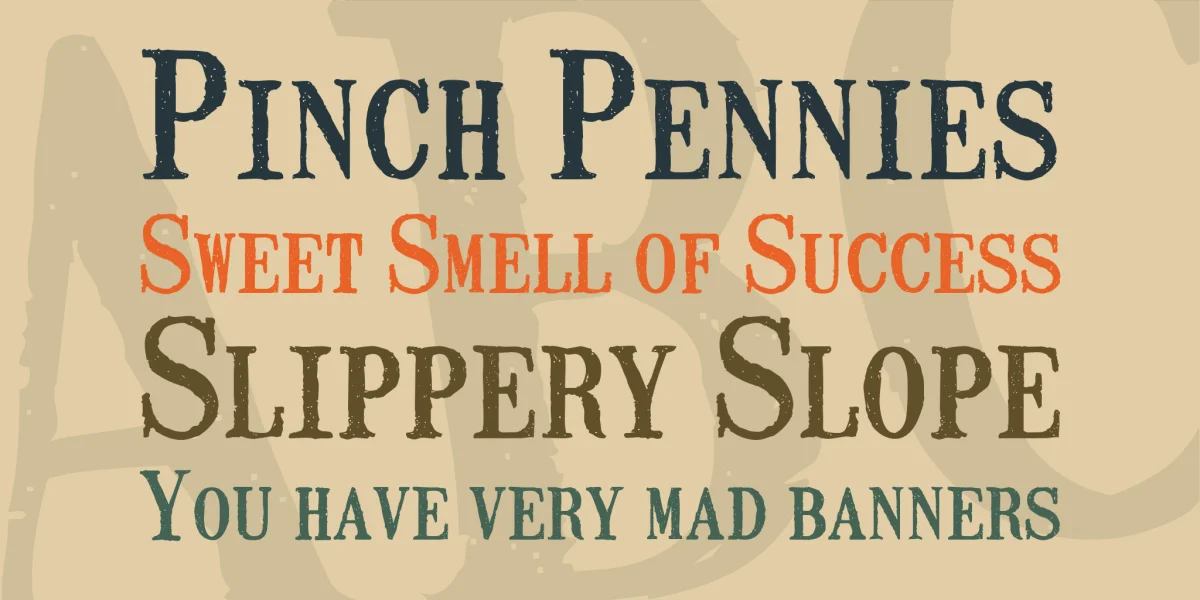 Mailart Rubberstamp Font preview 2